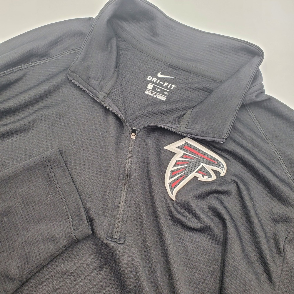 Nike Dri-FIT Atlanta Falcons NFL Quarter Zip Pullover Mens XXL  Long Sleeve Flaw